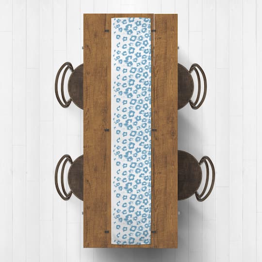 Blue Cheetah Indoor/Outdoor Table Runner